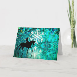 Weihnachts-Grüße Dressurpferd Weihnachten