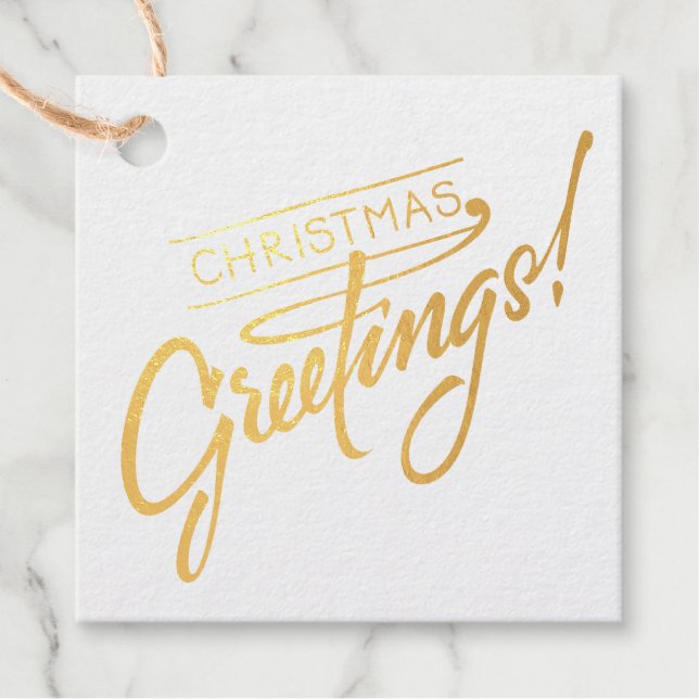 Weihnachts Grüße! Geschenkanhänger (Vorderseite)