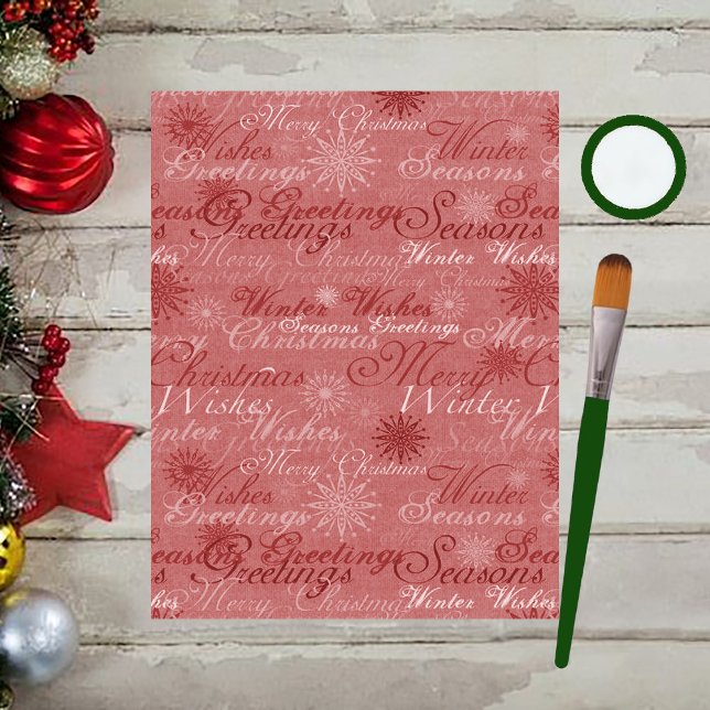 Weihnachts-Grüße Scrapbook Paper (Von Creator hochgeladen)