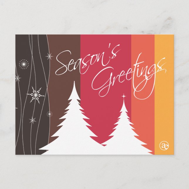 Weihnachts-Grüße-Weihnachtskarte Feiertagspostkarte (Vorderseite)