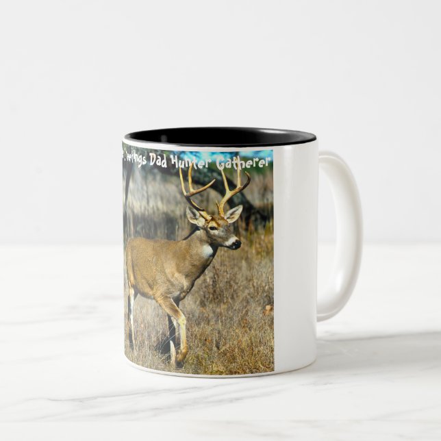 Weihnachts-Grüße Zweifarbige Tasse (VorderseiteRechts)