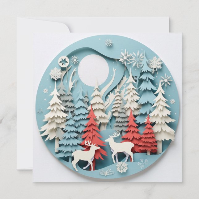 Weihnachts-Grußkarte Feiertagskarte (Vorderseite)