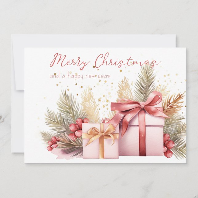 Weihnachts-Grußkarte Feiertagskarte (Vorderseite)