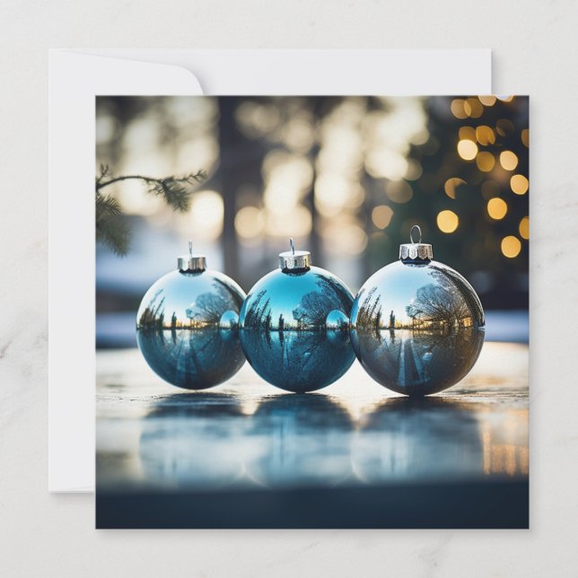 Weihnachts-Grußkarte Feiertagskarte (Vorderseite)