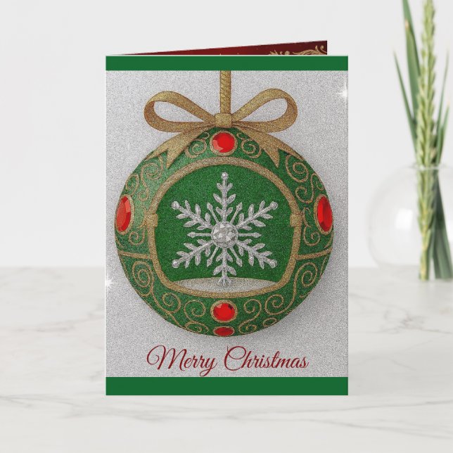 Weihnachts-Grußkarte Feiertagskarte (Vorderseite)