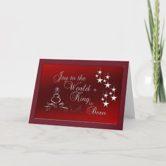 Weihnachts-Grußkarte / Freude an der Welt Feiertagskarte