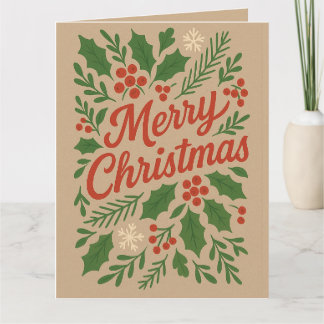 Weihnachts-Grußkarte Frohe Weihnachten Karte