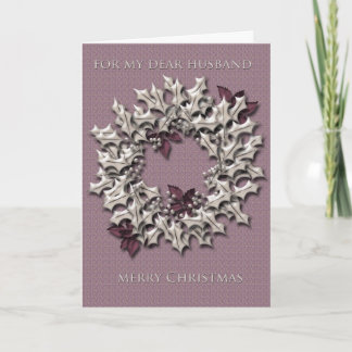 Weihnachts-Grußkarte für Husband Feiertagskarte