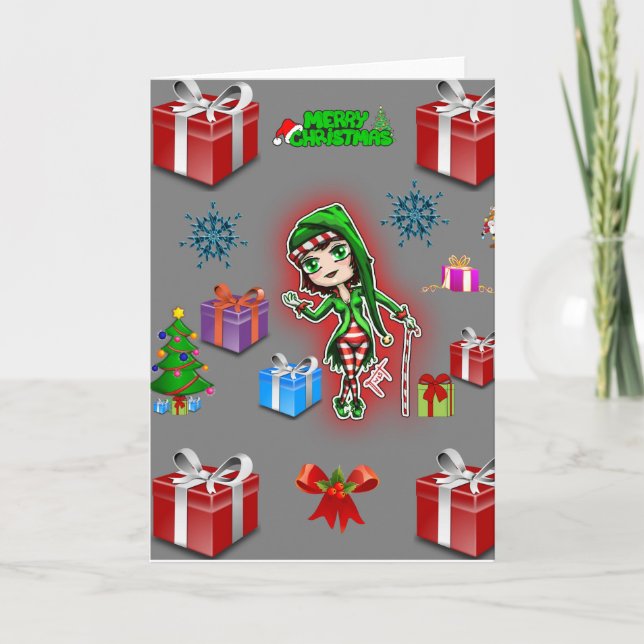 Weihnachts-Grußkarte für jeden Feiertagskarte (Vorderseite)