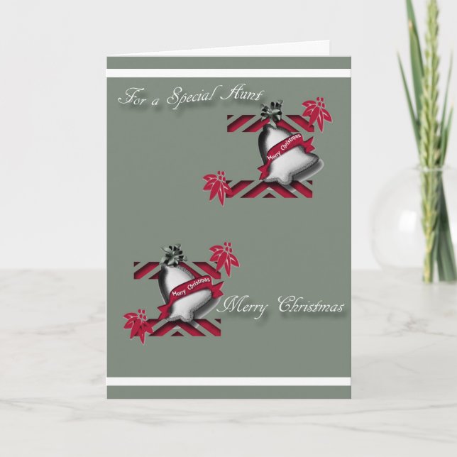 Weihnachts-Grußkarte für Tante Feiertagskarte (Vorderseite)