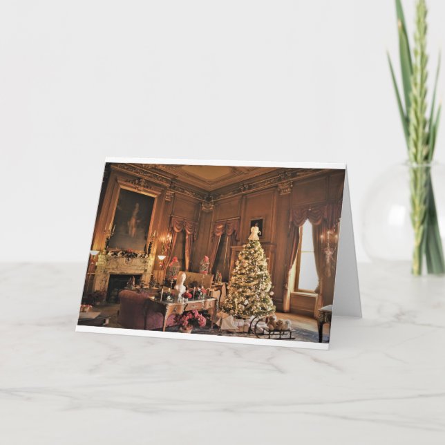 Weihnachts-Grußkarte mit Leerzeichen im Inneren Karte (Vorderseite)