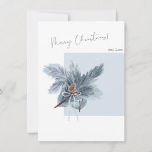 Weihnachts-Grußkarte mit minimalem Design & Text