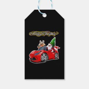 Weihnachts-Grußkarte mit Weihnachtsschreiben Geschenkanhänger