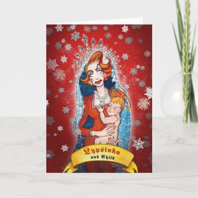 Weihnachts-Grußkarte Nr. 1 (leer) Feiertagskarte (Vorderseite)