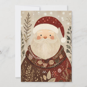 Weihnachts-Grußkarte Weihnachtsmann Feiertagskarte