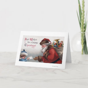 Weihnachts-GrußSanta Erreichungsbrief Feiertagskarte