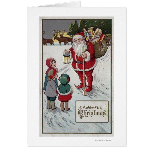 Weihnachts-GrußWeihnachten Gespräch mit Kindern (Vorne)