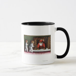 Weihnachts-GrußWeihnachten kommt aus Schornstein Tasse