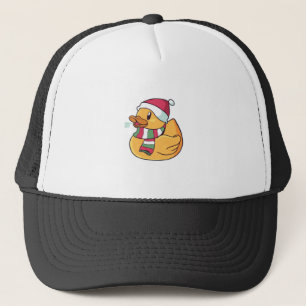 Weihnachts-Gummiente-Santa-Hut-Geschenk für Enten- Truckerkappe