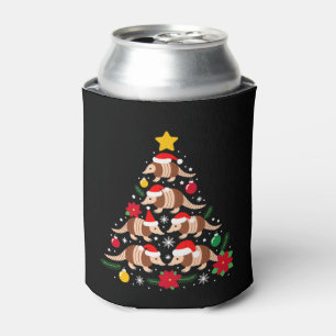 Weihnachts-Gürteltier-Weihnachtsbaum-Weihnachtsman Dosenkühler