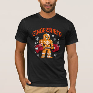 Weihnachts-Gym-Gebäck Lustiger Workout-Urlaub T-Shirt