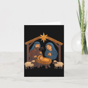 Weihnachts-Häkeln Jesus Weihnachten Faux-Garn Nähe Karte
