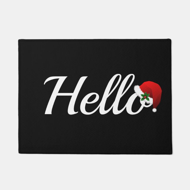 Weihnachts Hallo Doormat Fußmatte (Vorderseite)