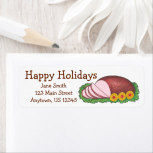 Weihnachts-Ham Happy Holidays Feinschmecker Addres