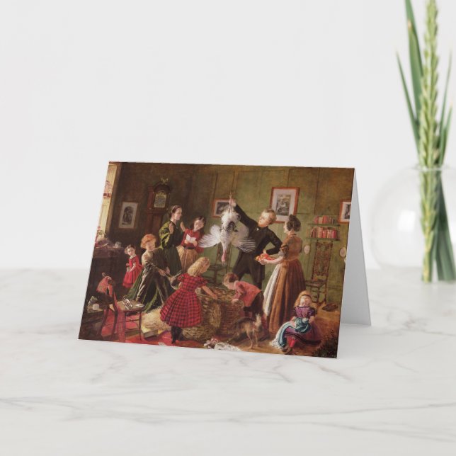 Weihnachts-Hampe Feiertagskarte (Vorderseite)