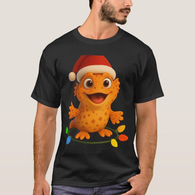 Weihnachts-Handfisch mit Flecken T-Shirt (Vorderseite)
