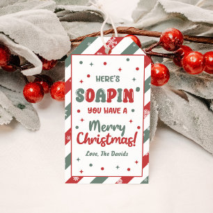 Weihnachts-Handseife Frohe Weihnachten Geschenkanhänger