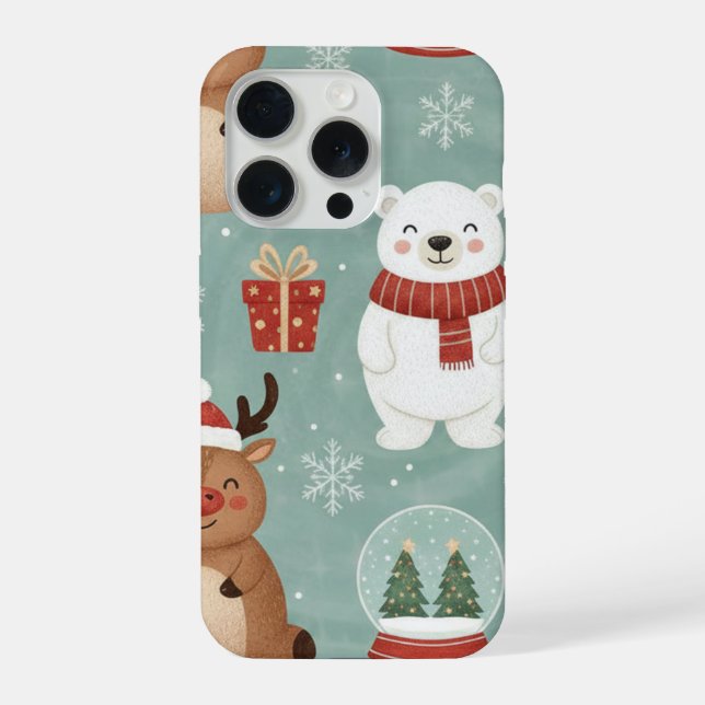 Weihnachts-Handyhülle iPhone Hülle (Rückseite)