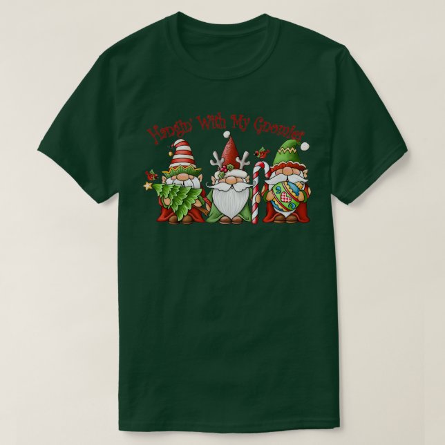 Weihnachts-Hangin mit meinen Gnomen T-Shirt (Design vorne)