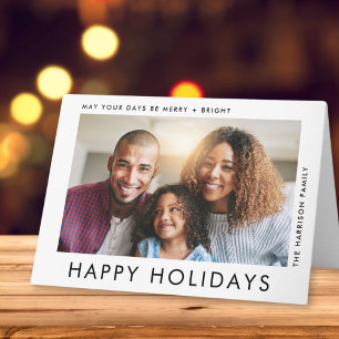Weihnachts-Happy-Holidays-Foto Karte