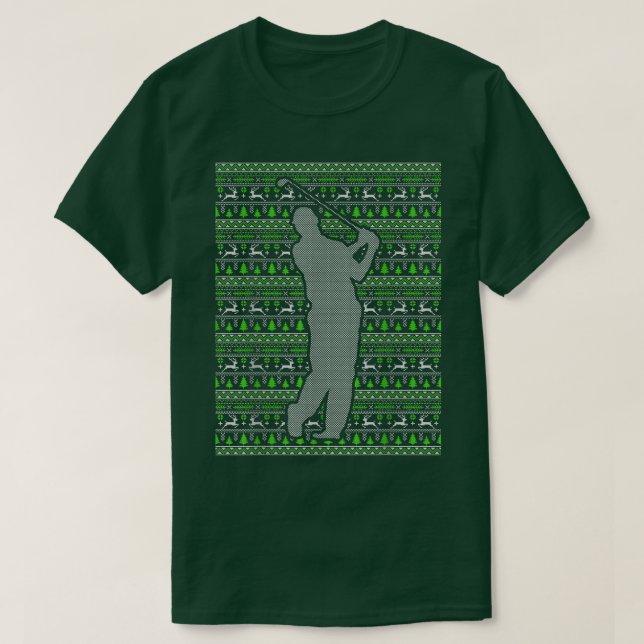 Weihnachts-Happy Holidays GOLF Geschenk Weihnachte T-Shirt (Design vorne)