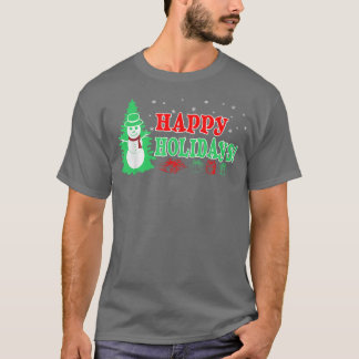Weihnachts-Happy Holidays Weihnachtsgeschenk T-Shirt