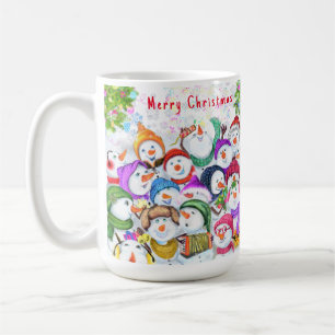 Weihnachts-Happy Snowmans Feier Tasse Geschenk