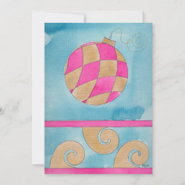 Weihnachts-Harlequin-Ornament - Flache Weihnachtsk Ankündigung