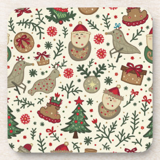 Weihnachts-Hartkunststoff-Untersetzer Getränkeuntersetzer