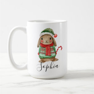 Weihnachts-Hasen-Tasse Kaffeetasse