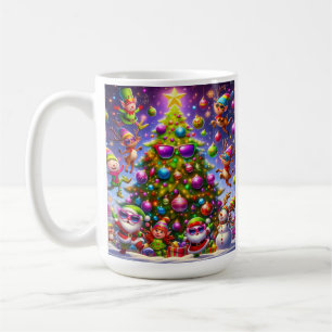 Weihnachts hässliches Pullodesign Kaffeetasse