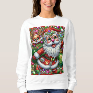 Weihnachts hässliches Pullodesign Sweatshirt