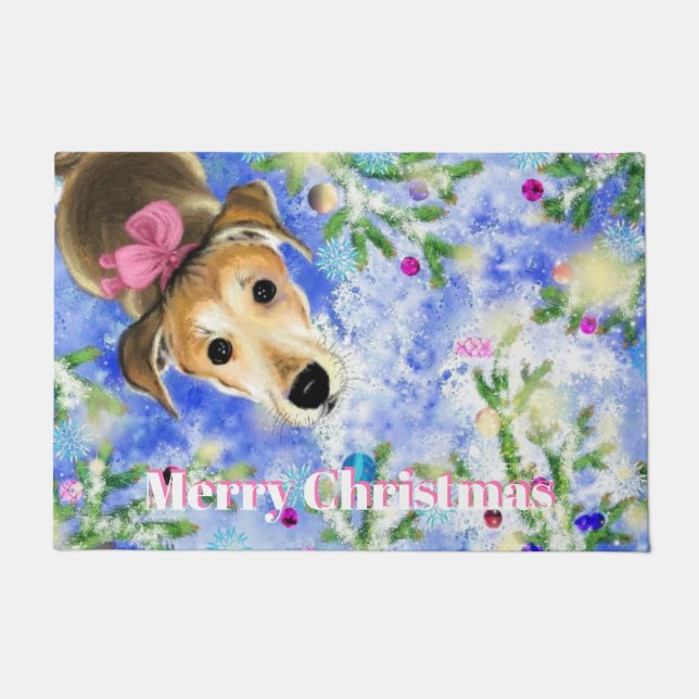 Weihnachts Haustier Doormat Fußmatte (Vorderseite)
