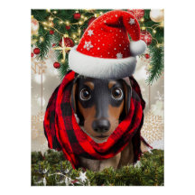 Weihnachts-Haustierporträt aus einem Foto