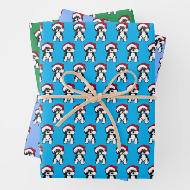 Weihnachts-Havanese Wrapping Paper Set 3 Blätter (Beispiel)