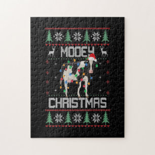 Weihnachts-Heifers-Kuh-Geschenk Kuhfarm Lover Ide Puzzle