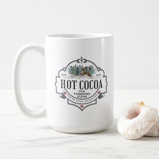 Weihnachts-heiße Kakao Kaffeetasse (Mit Donut)