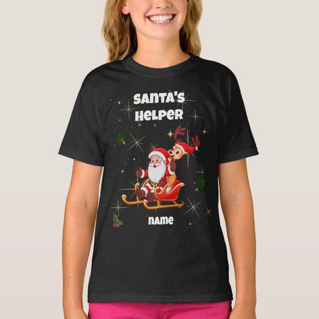 Weihnachts-Helfer-T - Shirt (Vorderseite)
