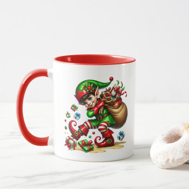 Weihnachts-Helfer Tasse (Mit Donut)