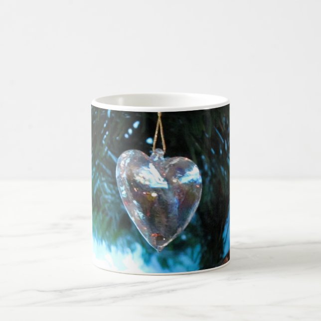 Weihnachts-Herz-Tasse (Stretch) Tasse (Mittel)